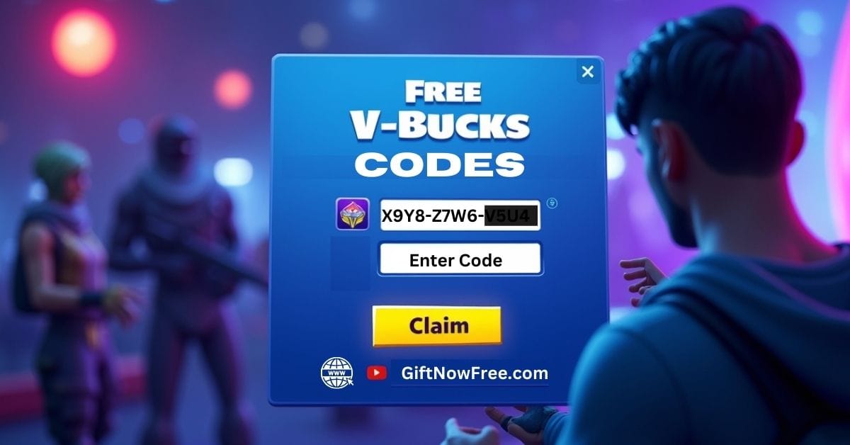 GiftNowFree: Your Guide to Earning Real Free Gift Cards 11 Fortnite Free V bucks codes