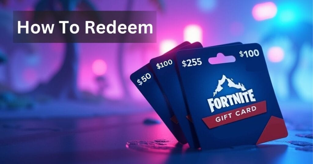 Earn Fortnite Free V bucks codes - Proven Methods in 2025 9 How to Redeem Fortnite Gift Cards